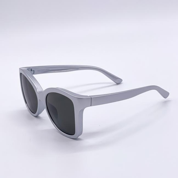 NEW BALENCIAGA BB0150S 003 SQUARE SILVER EYEWEAR - Picture 3 of 5